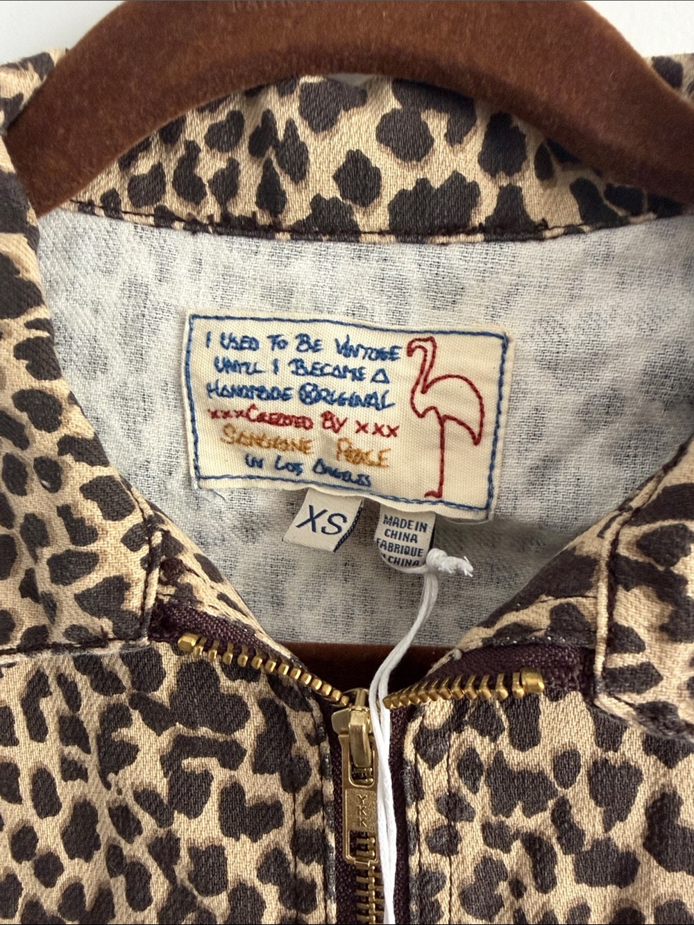 Leopard Print Zip-Front Jumpsuit‎ XS - Picture 6 of 10